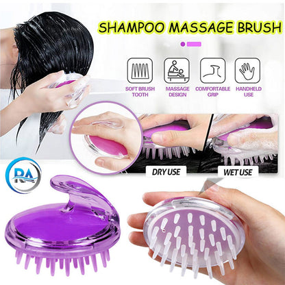 Silicone Shampoo Brush Clean The Scalp Easy Foam Head Massage Brush Shampoo